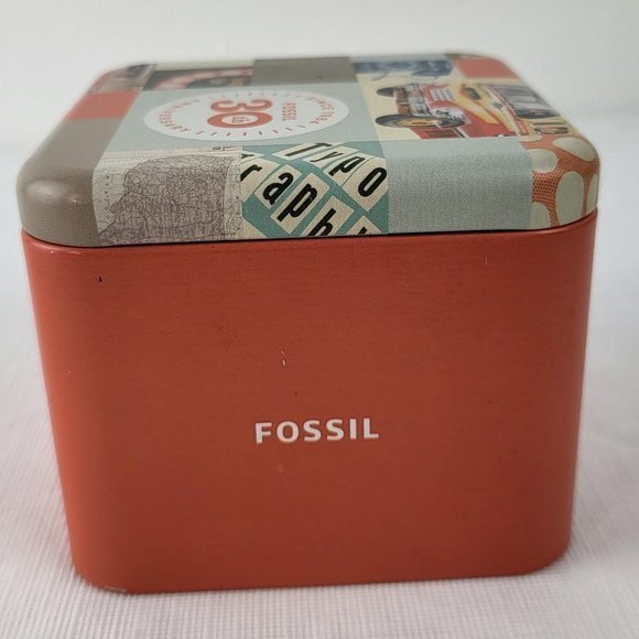 Fossil Watch Womens Rose Gold White‎ Face Es3454 Black White Bands Original Case main image 8